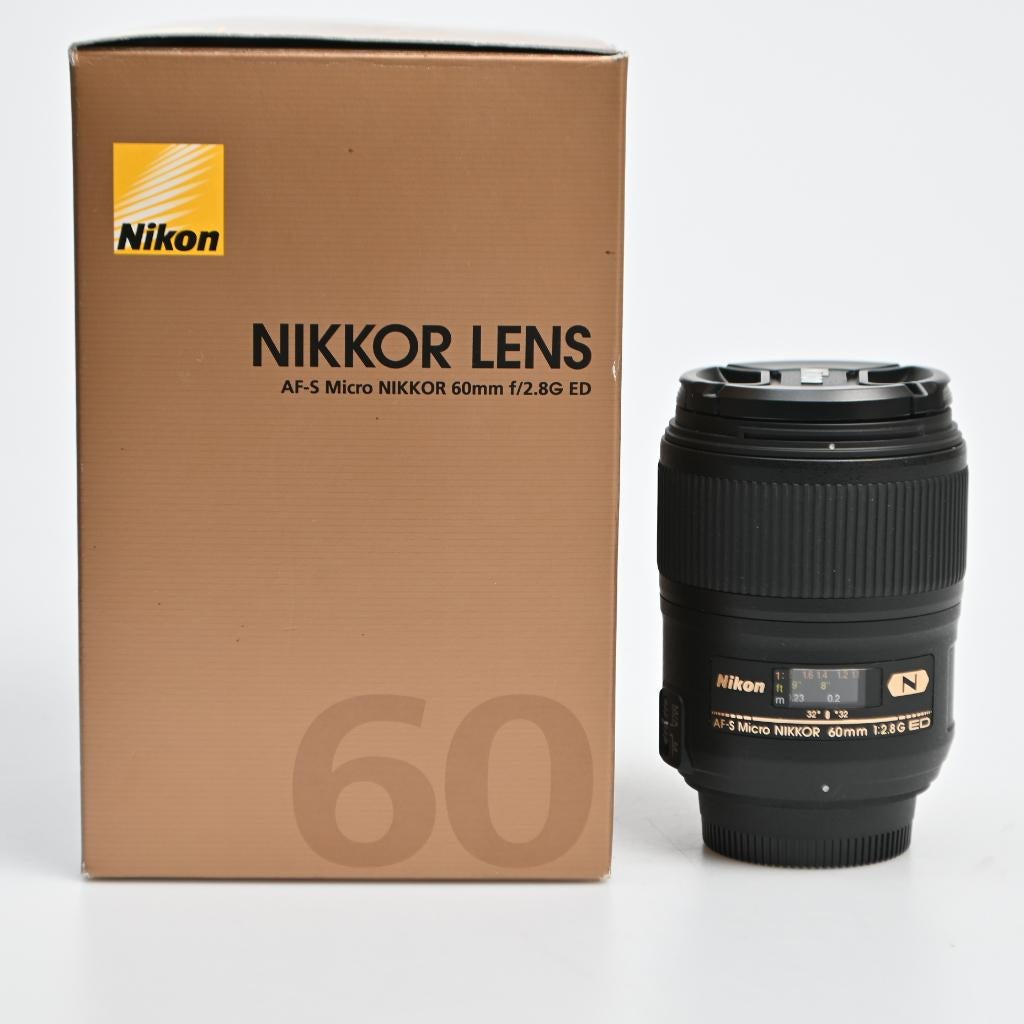Nikon AF-S 60mm f/2.8 G ED Micro, Ophalen of Verzenden, Zo goed als nieuw, Macrolens