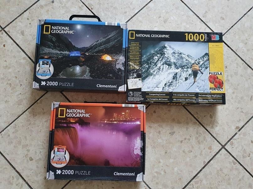 National Geographic puzzels  , Ophalen of Verzenden, 500 t/m 1500 stukjes, Zo goed als nieuw