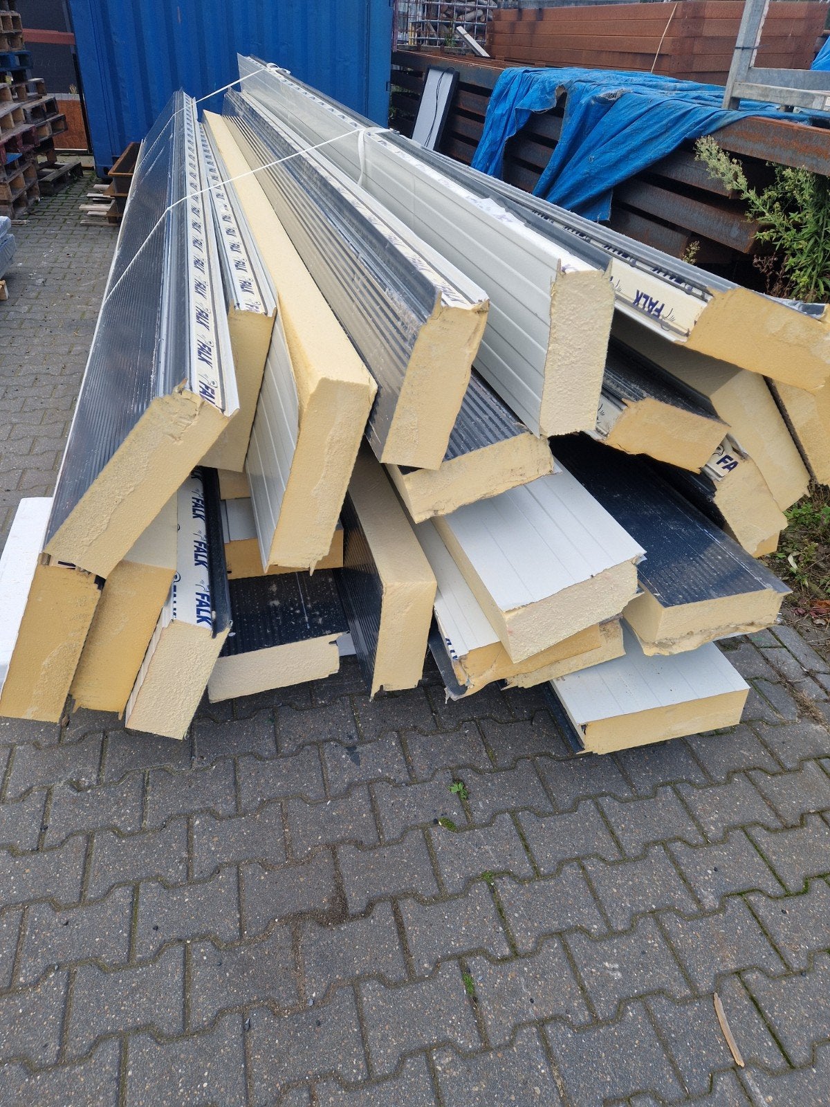 Sandwichpanelen diverse maten, Ophalen, Gebruikt, Overige materialen, 100 mm of meer