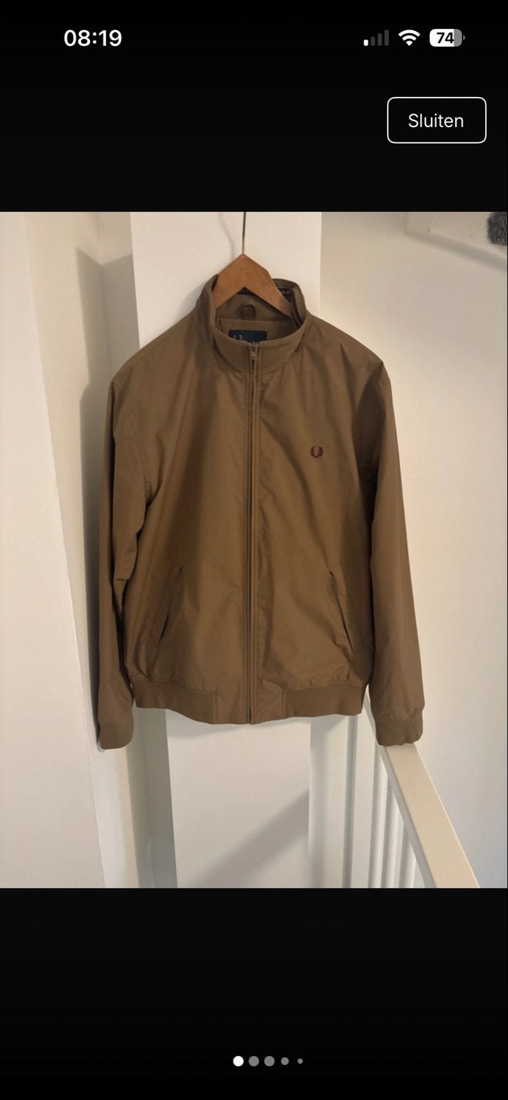 Fred Perry Brentham Jacket - Stijlvolle Herenjas, Ophalen of Verzenden, Nieuw, Maat 52/54 (L), Bruin