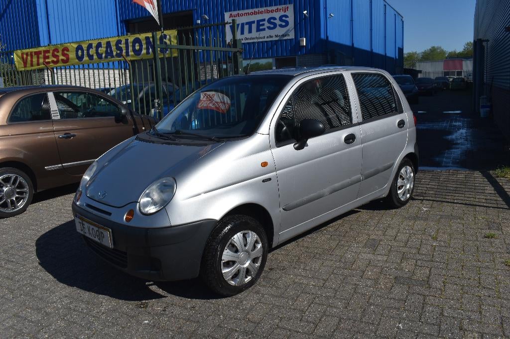 Daewoo Matiz 0.8 2004 Grijs NIEUWE APK KM STAND N.A.P, Auto's, Voorwielaandrijving, Matiz, Origineel Nederlands, Bedrijf