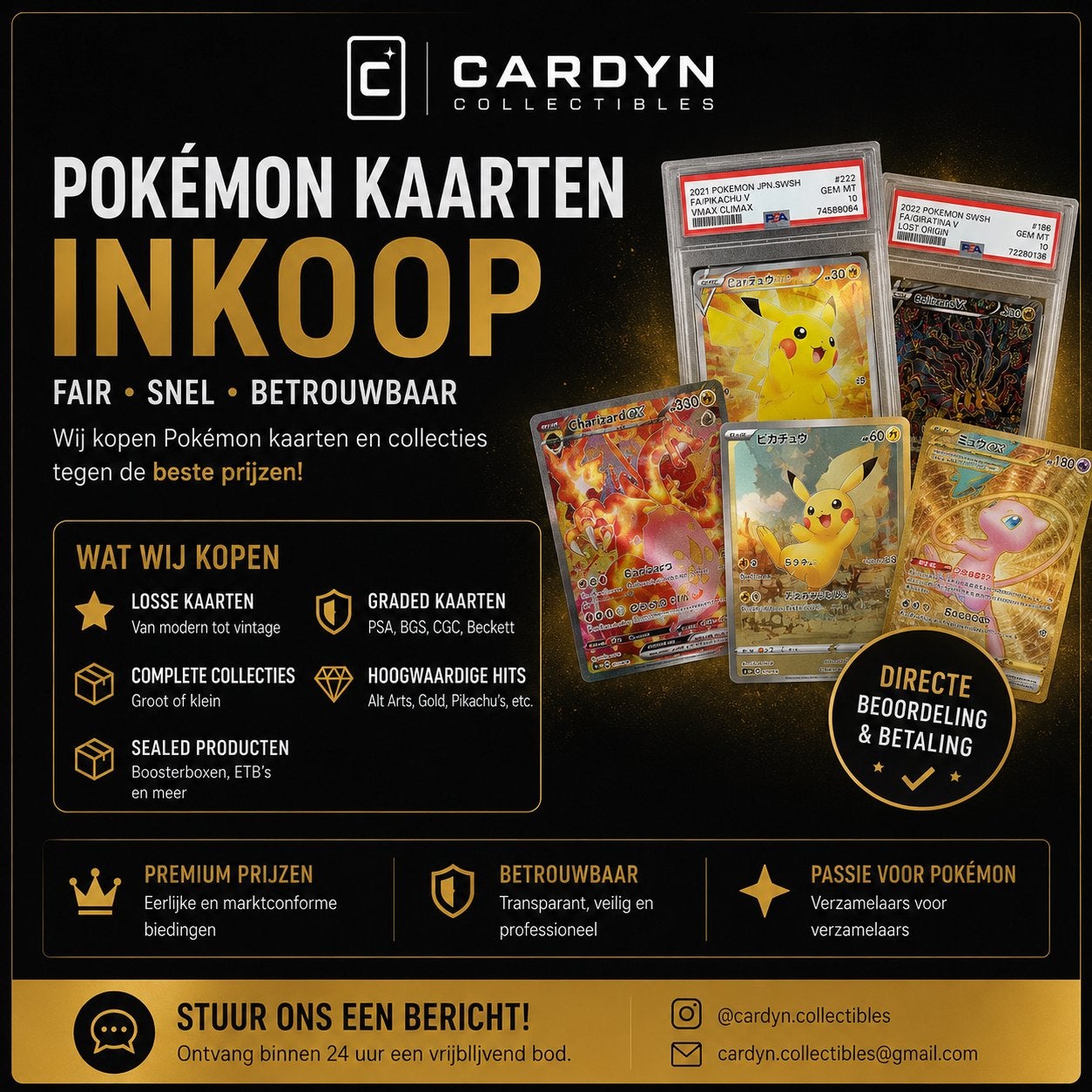 Wij Kopen Jouw Pokemon Kaarten, Ophalen of Verzenden, Nieuw
