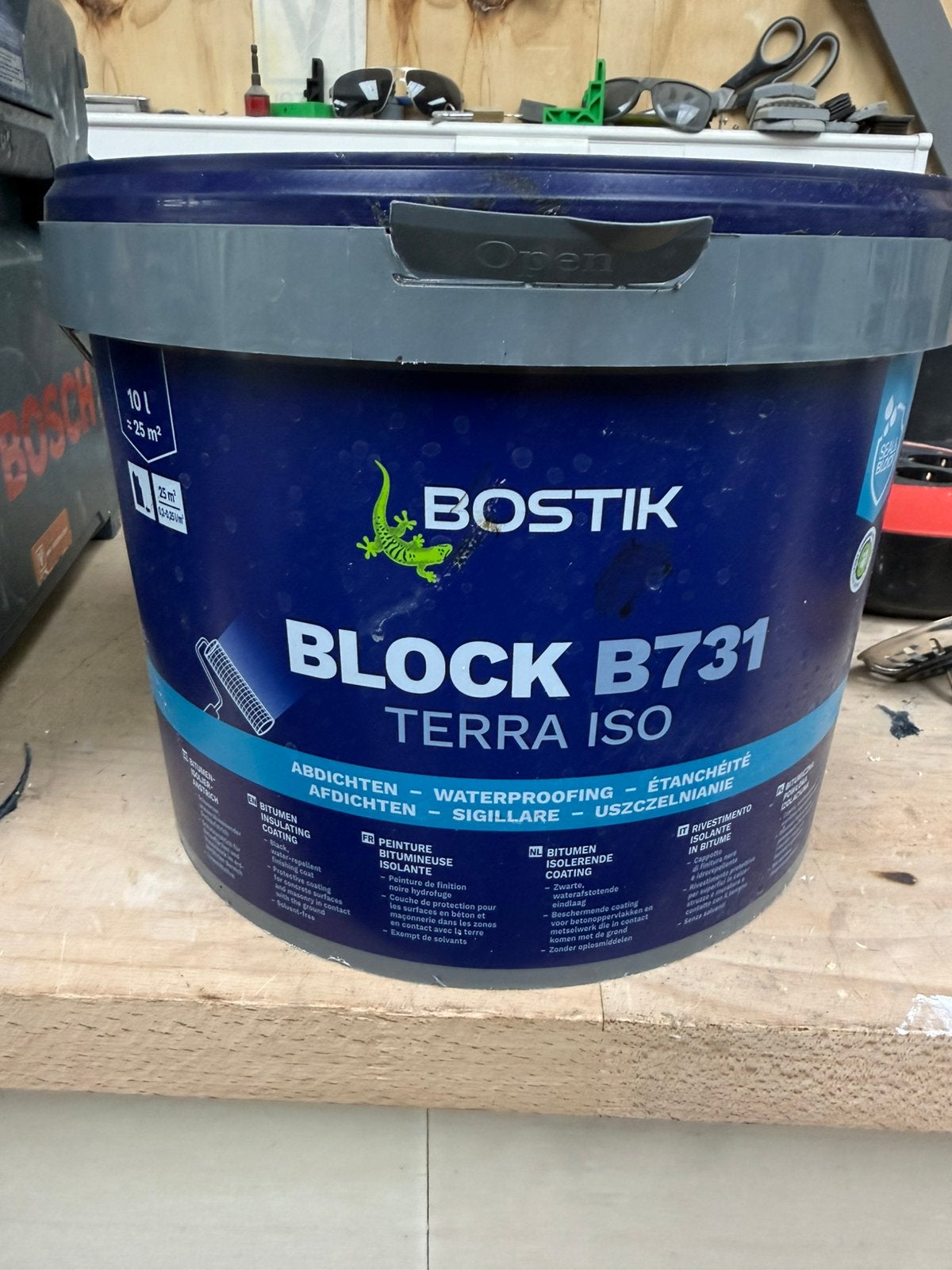 Waterdichte Bostik, Ophalen, Zo goed als nieuw, Wit