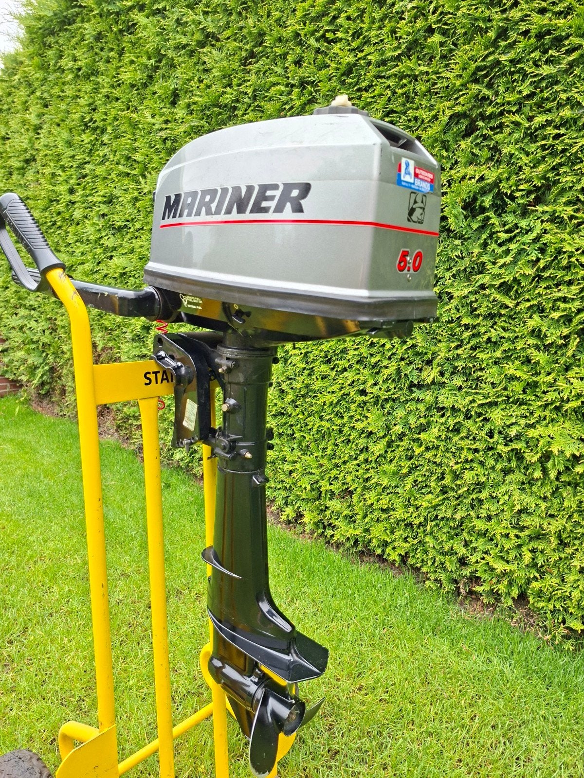 Buitenboordmotor, Watersport en Boten, Ophalen, Zo goed als nieuw, Benzine, 5 tot 10 pk
