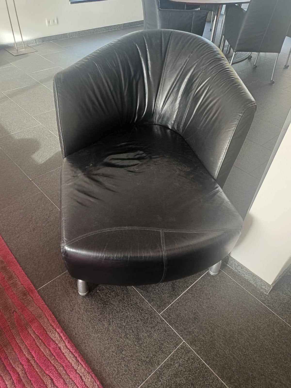 leolux chaise longue, Ophalen, Gebruikt, Eenpersoons, Leer