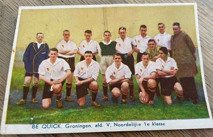 Cordeal  voetbalplaatje BE QUICK, Groningen, afd. V. Noord, Verzamelen, Ophalen of Verzenden, Gebruikt, Poster, Plaatje of Sticker