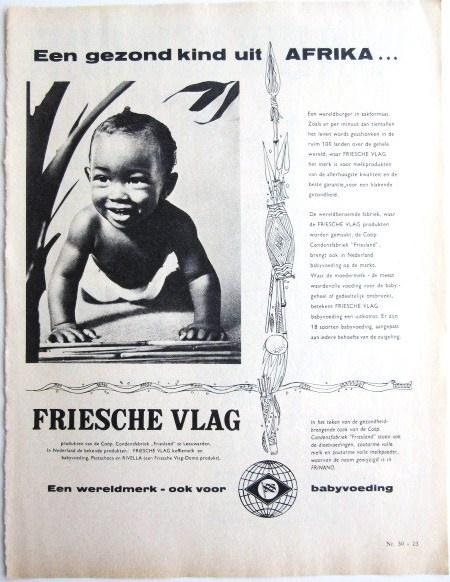 3 vintage advertenties Friesche Vlag 1960 babyvoeding baby, Ophalen of Verzenden, Gebruikt, Gebruiksvoorwerp