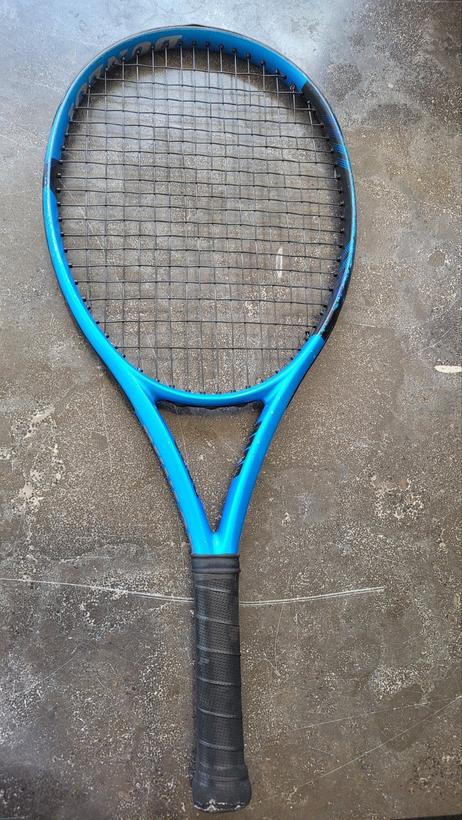 Blauw tennis racket Dunlop 25 inch, Ophalen of Verzenden, Gebruikt, Racket, Dunlop