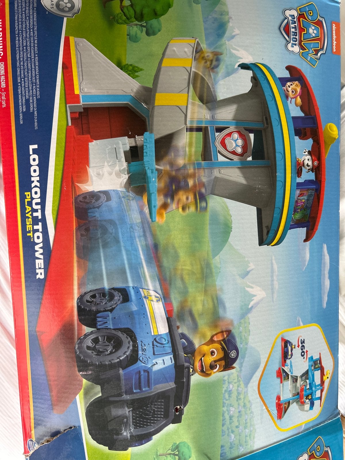 Paw Patrol Lookout Tower Playset met gebruiksaanwijzing, Ophalen of Verzenden, Zo goed als nieuw