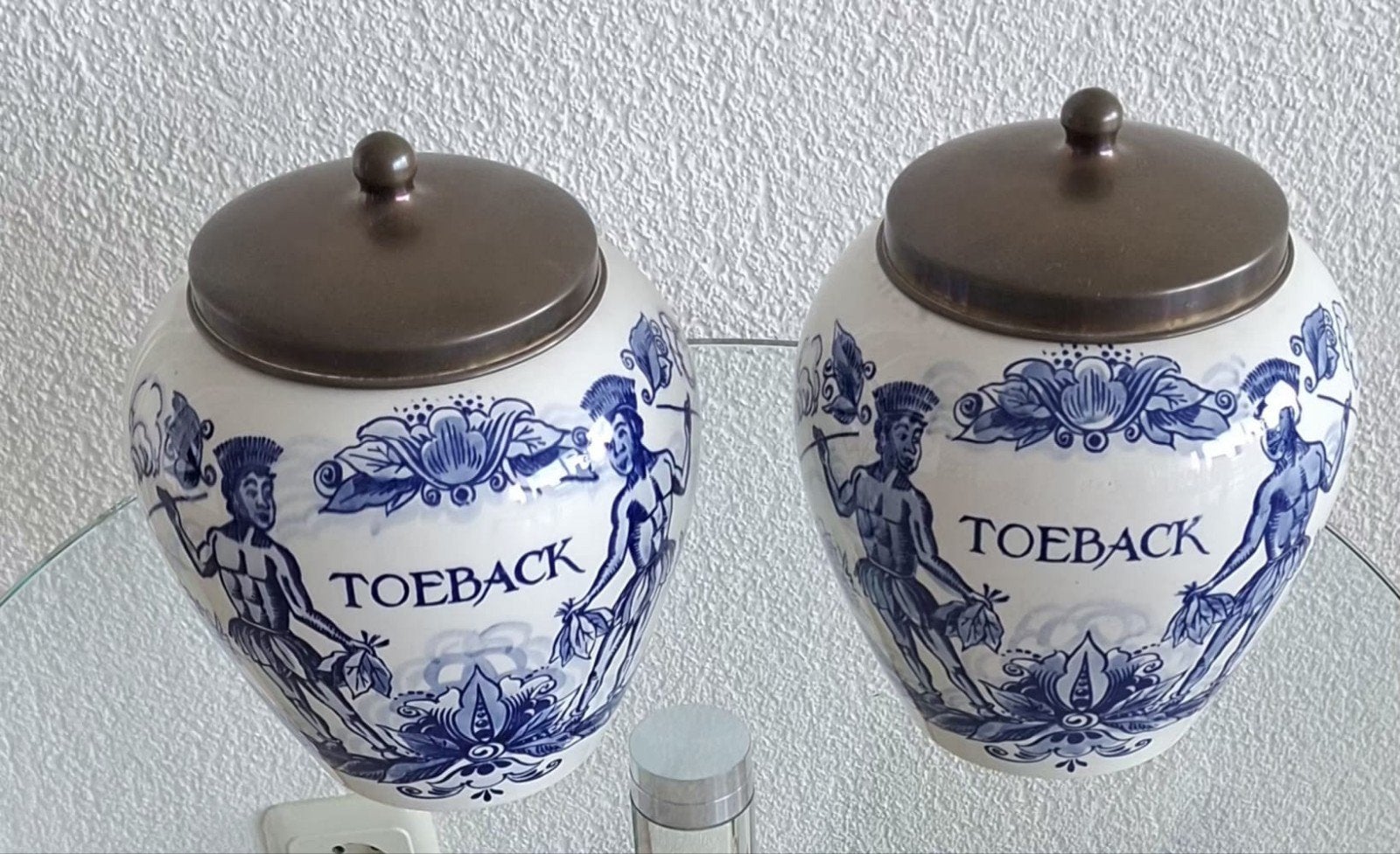 Delfts Blauw Toeback potten - Goedewaagen Holland, Ophalen of Verzenden