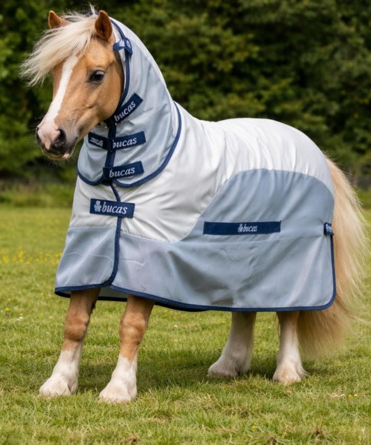 Nieuw Bucas Buzz-Off Rain FN, Vliegendeken & Regendeken in 1, Dieren en Toebehoren, Shetlander/Mini, 0 g, Nieuw, Bucas