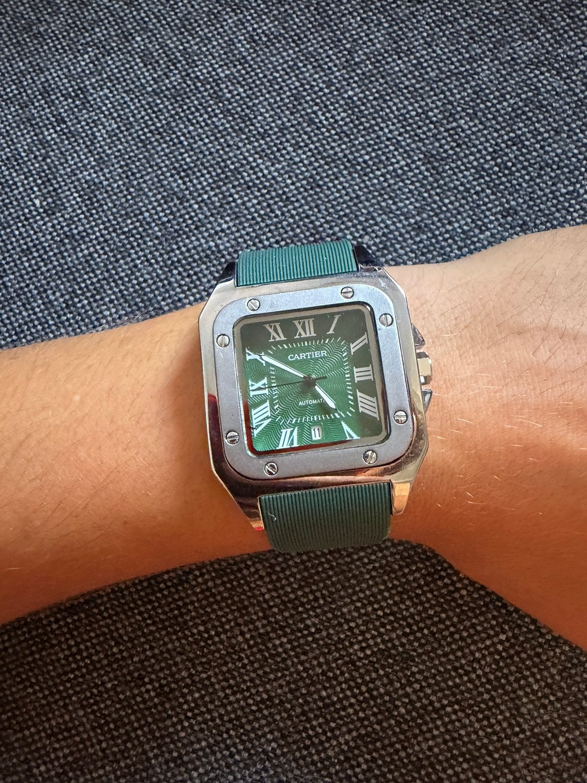 Cartier santos, Ophalen of Verzenden, Staal, Overige merken, 1960 of later