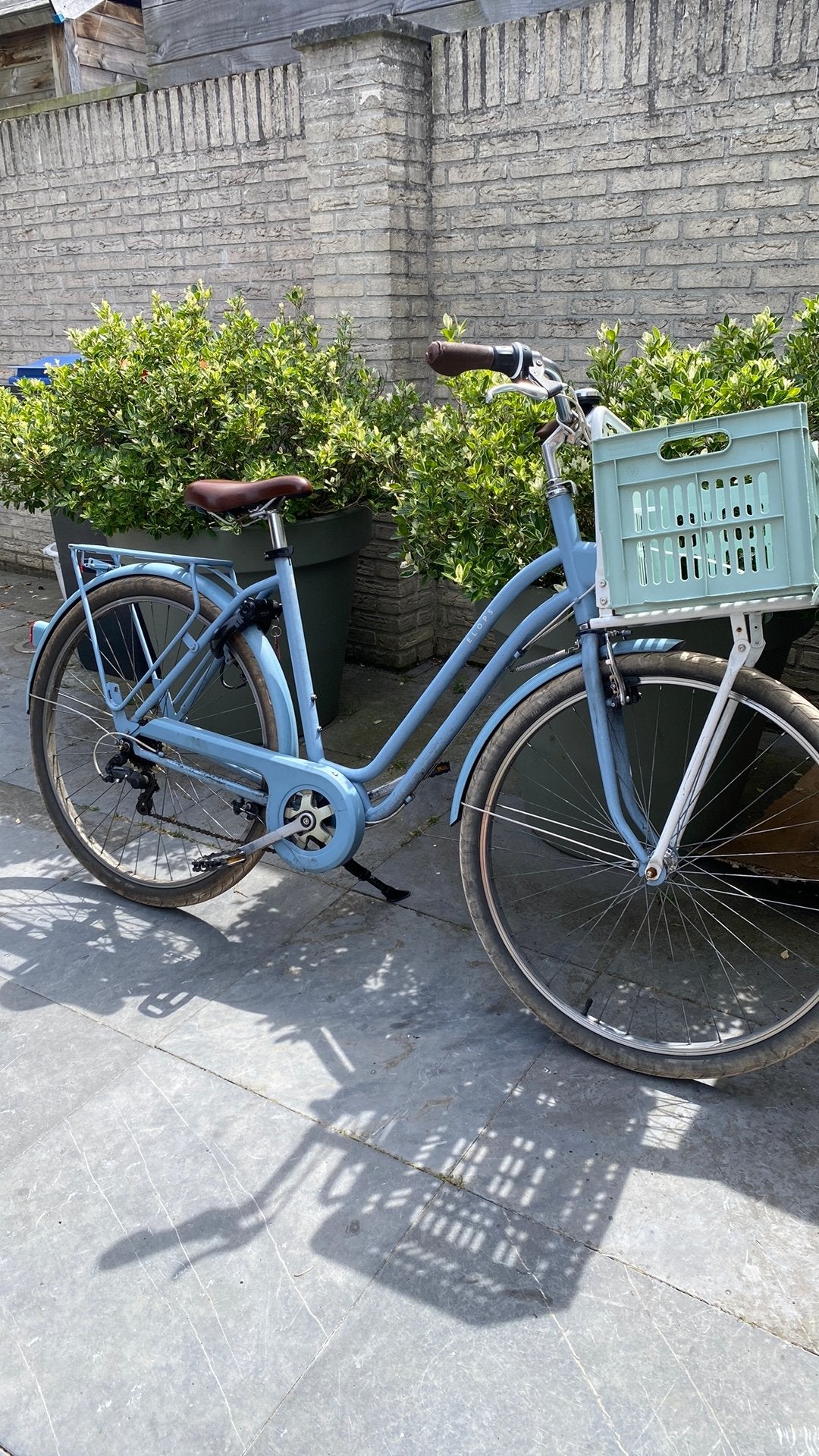 Decathlon elops damesfiets 28inch, Fietsen en Brommers, Fietsen | Dames | Damesfietsen, Gebruikt, Velgrem, Versnellingen, 56 cm of meer