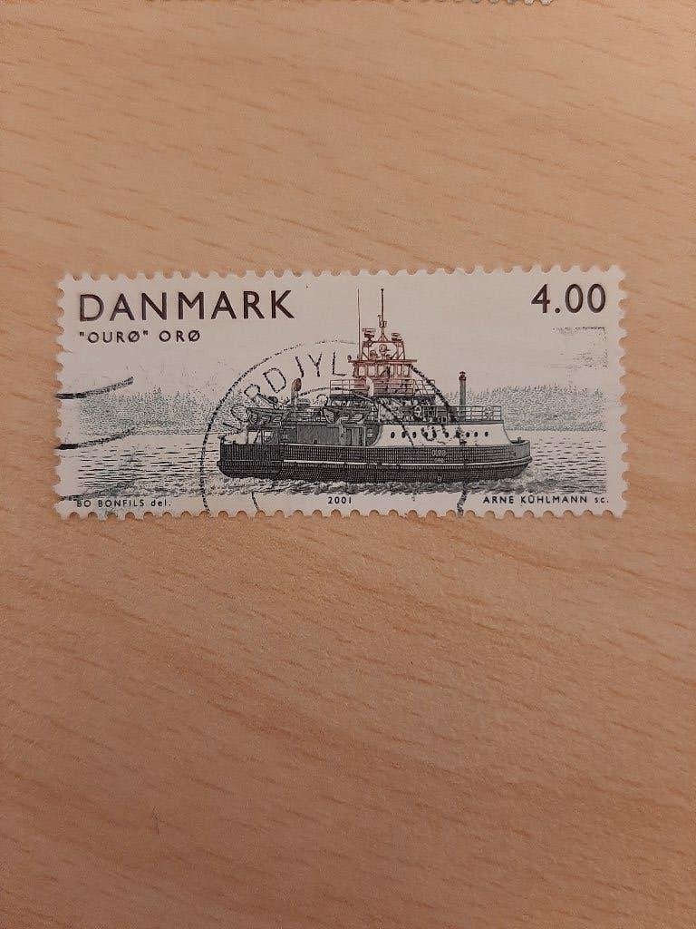 Denemarken schip, Verzenden, Denemarken, Gestempeld