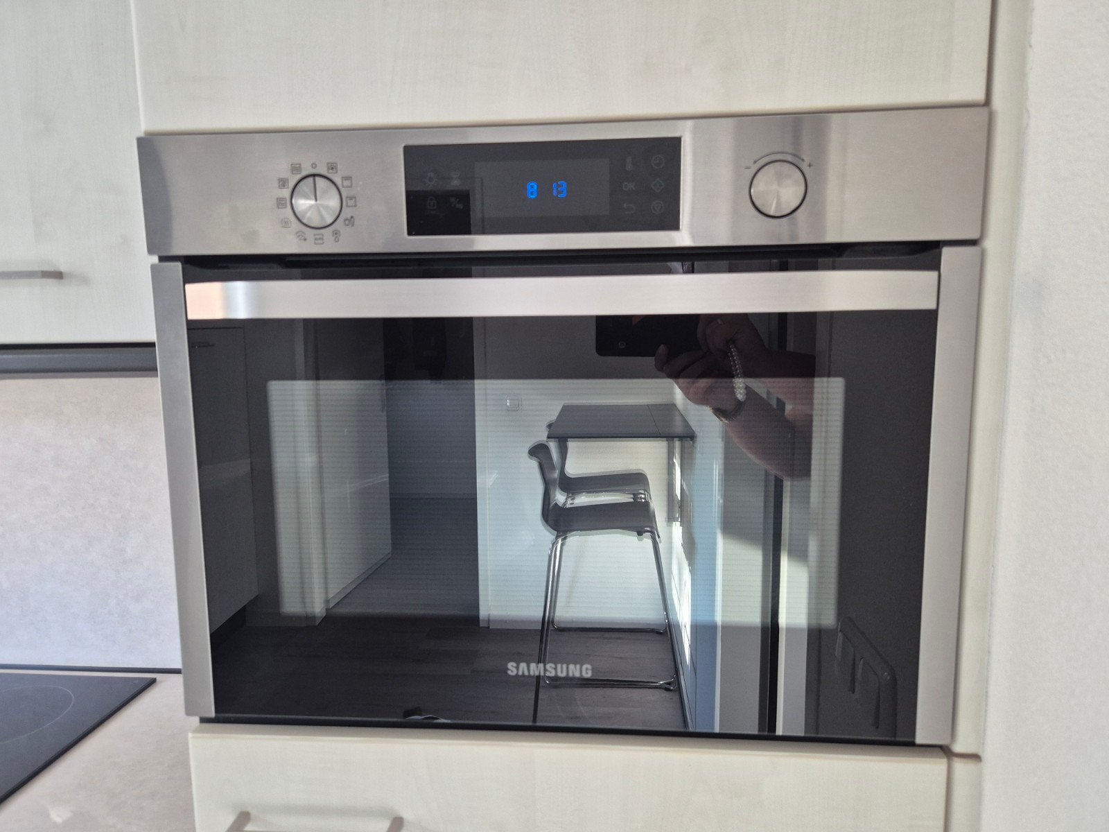 Samsung NQ50J3530BS/EF Inbouw Combi-oven met Magnetron, Witgoed en Apparatuur, Ophalen, 45 tot 50 cm, Gebruikt, 60 cm of meer