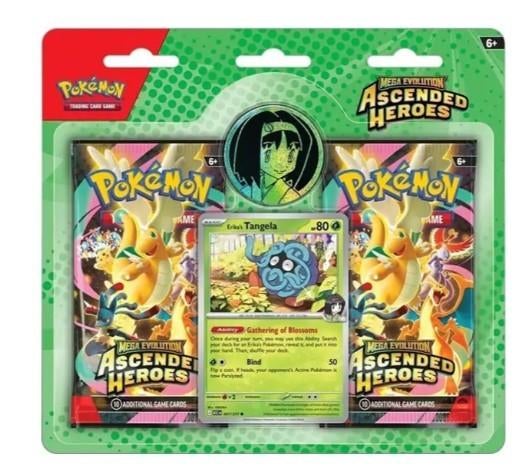 Pokemon Ascended Heroes 2 Pack Blister Erika’s Tangela, Ophalen of Verzenden, Nieuw