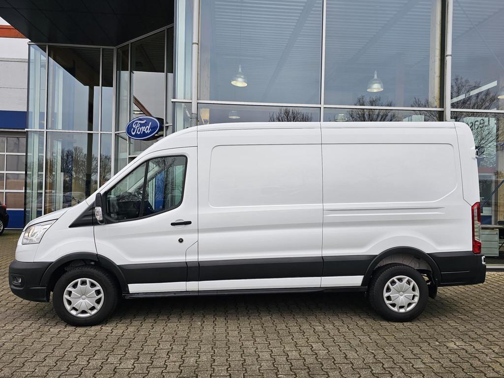Ford Transit 350 2.0 TDCI L3H2 Trend 130pk Automaat | SCI |, Stof, 4 cilinders, 1850 kg, Wit
