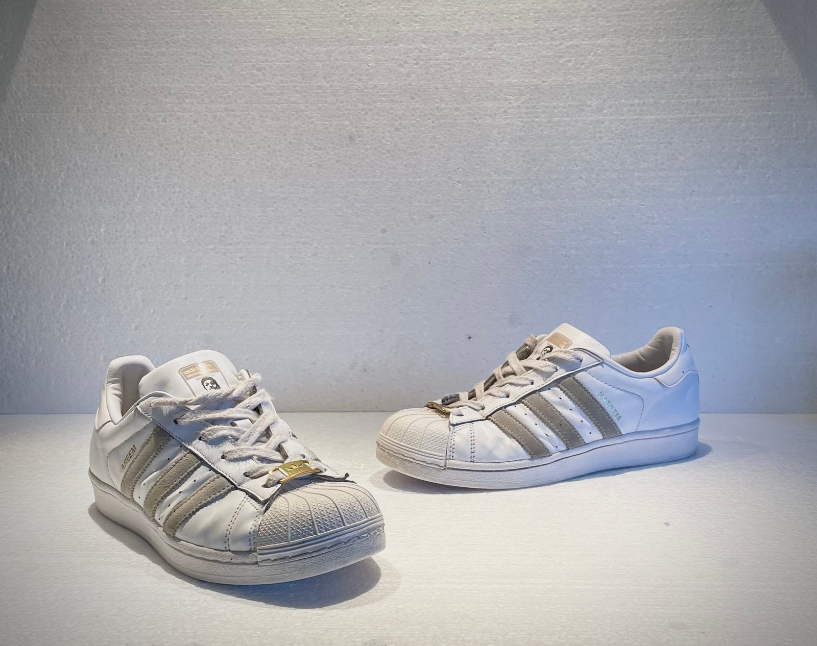 Adidas Superstar Kareem Campbell gympen sneakers wit 39 1/3, Wit, Ophalen of Verzenden, Sneakers of Gympen, Zo goed als nieuw