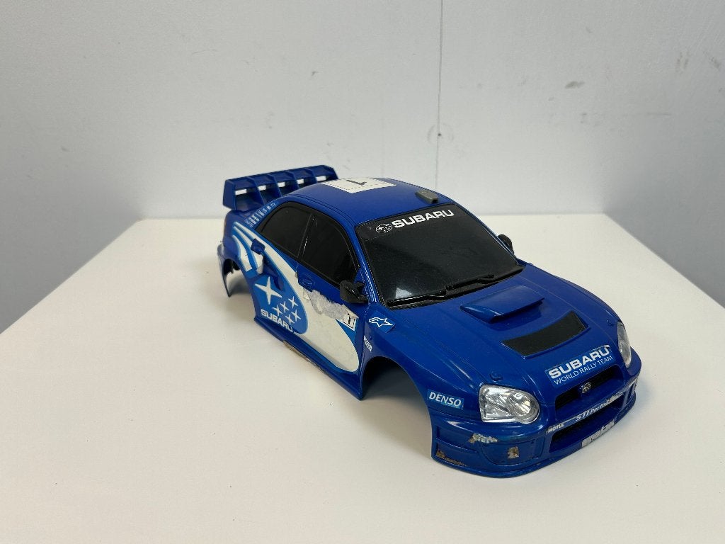 Subaru rally body 33x15cm rc, Ophalen of Verzenden, Gebruikt, Overige schalen, Auto onroad