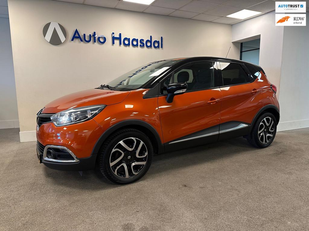 Renault Captur 0.9 TCe Dynamique|NAVI|CRUISE|BT|17"|TREKHAAK, Auto's, Renault, Voorwielaandrijving, Stof, Gebruikt, Zwart