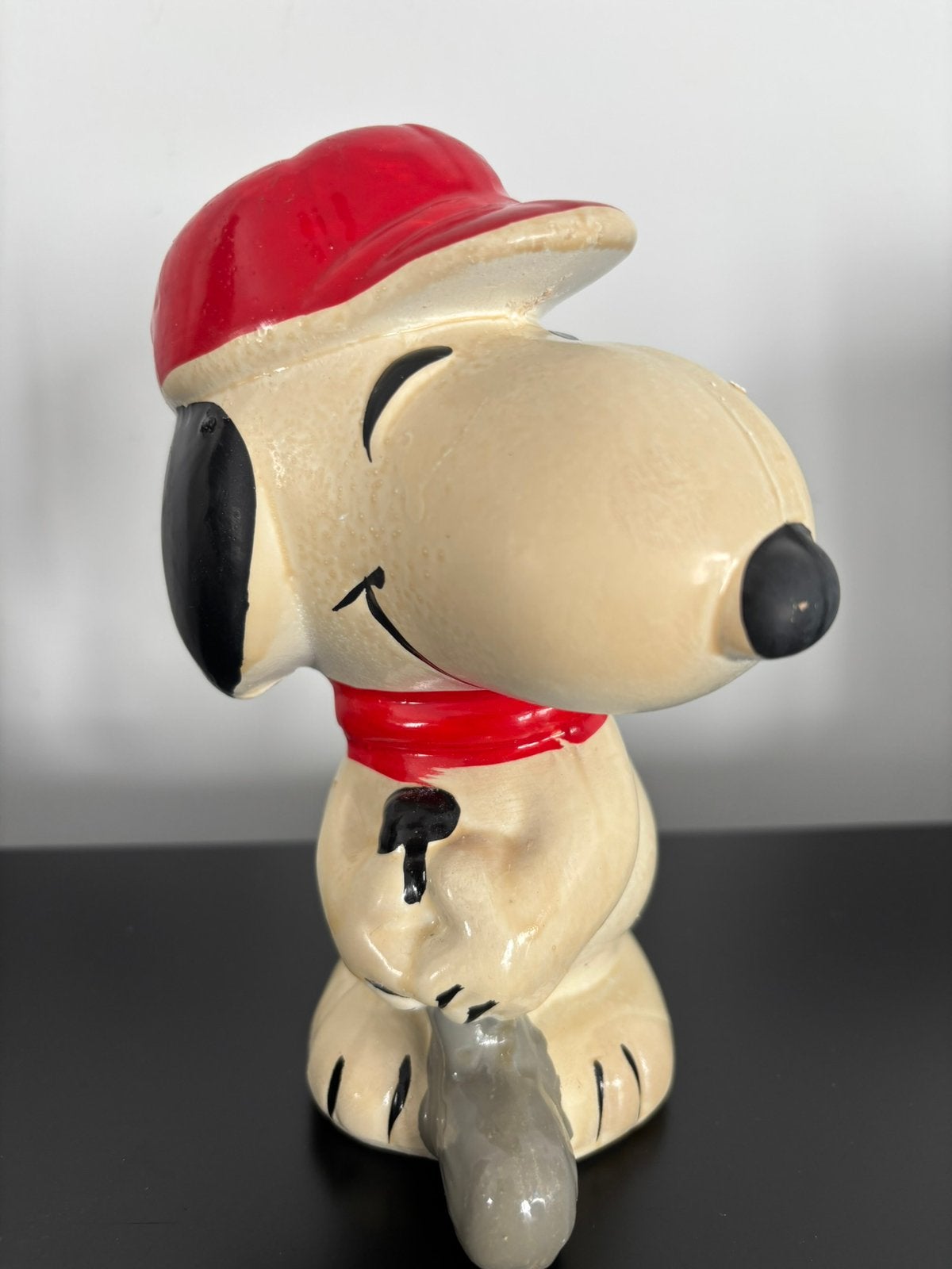 Snoopy golfer spaarpot, Verzamelen, Ophalen of Verzenden, Snoopy, Gebruikt, Beeldje of Figuurtje