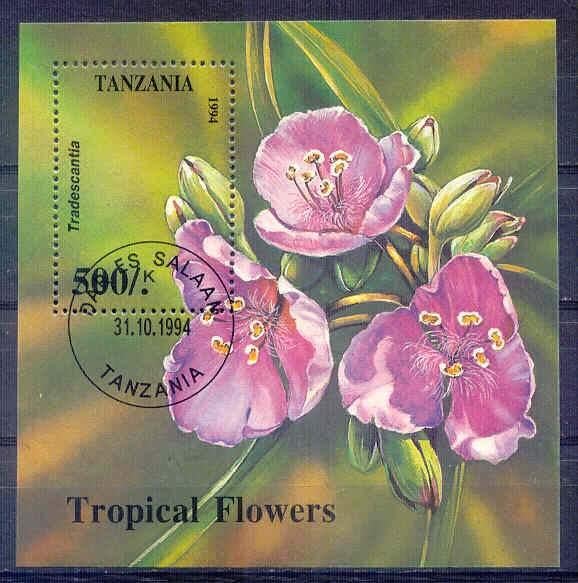 Tanzania 1994 M1887 blok 263 gest., Ophalen of Verzenden, Tanzania, Gestempeld