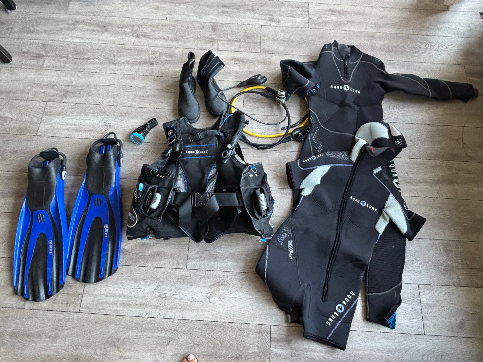 Complete Duikuitrusting Aqualung zsm weg- Zo goed als nieuw, Watersport en Boten, Duiken, Zo goed als nieuw, Overige typen, Ophalen of Verzenden
