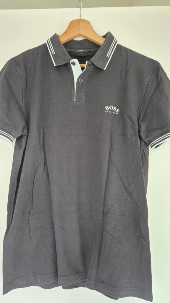 ZGAN! HUGO BOSS POLO ZWART MT M, Kleding | Heren, Maat 48/50 (M), Zwart, Ophalen of Verzenden, Zo goed als nieuw
