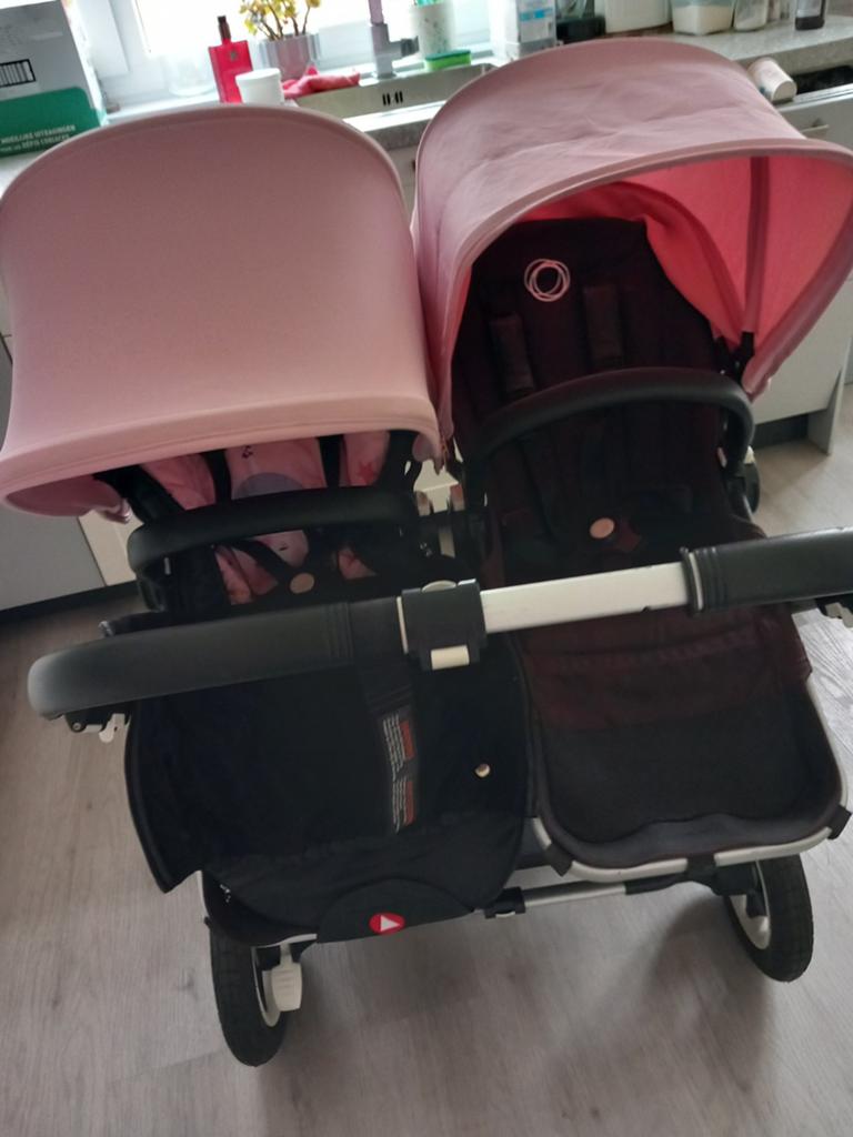 SCHEVENINGEN: Bugaboo Donkey duo-/tweelingwagen, Ophalen, Kinderwagen of Buggy