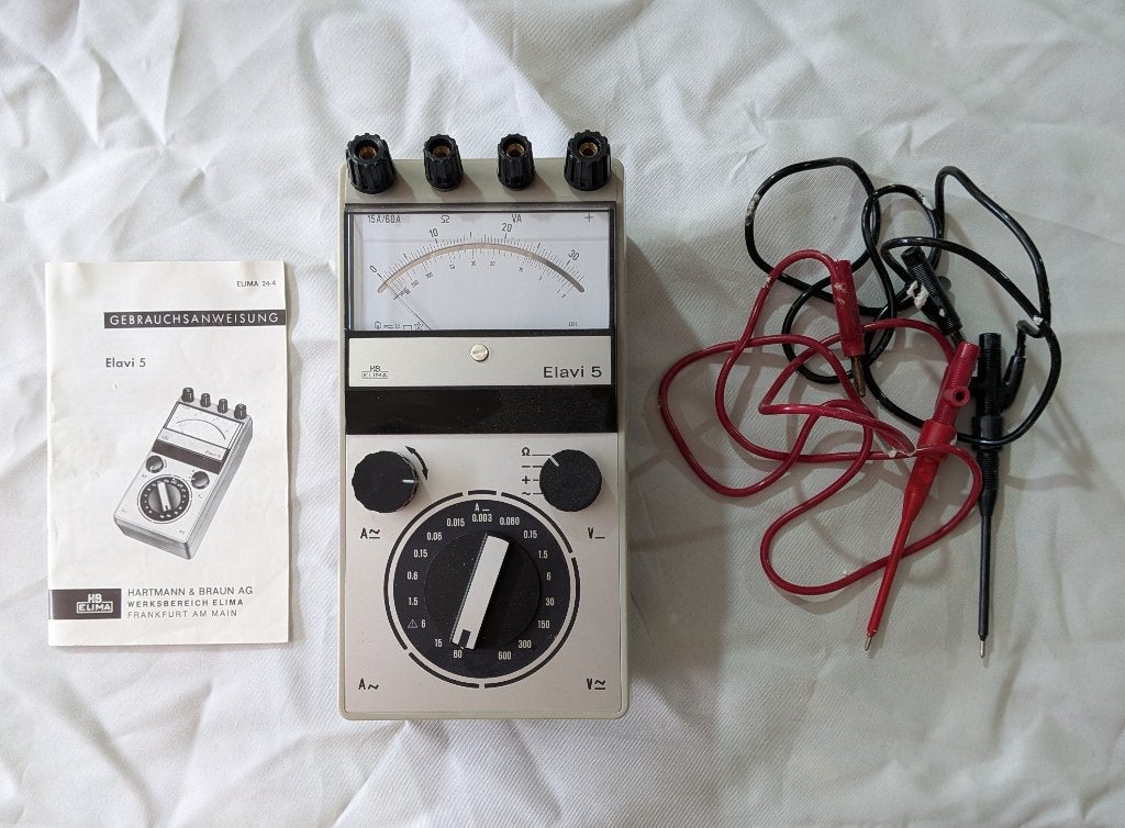 Multimeter analoog Hartmann&Braun Elavi 5., Doe-het-zelf en Verbouw, Meetapparatuur, Ophalen, Nieuw, Multimeter