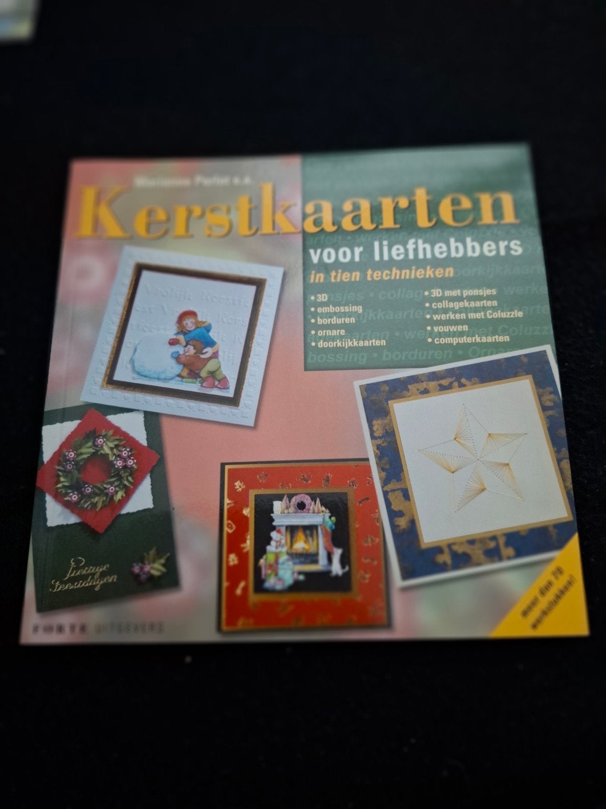 Kerstkaarten voor liefhebbers - Boek met 70 werkstukken, Hobby en Vrije tijd, Ophalen of Verzenden, Gebruikt, Kerst, Overige typen