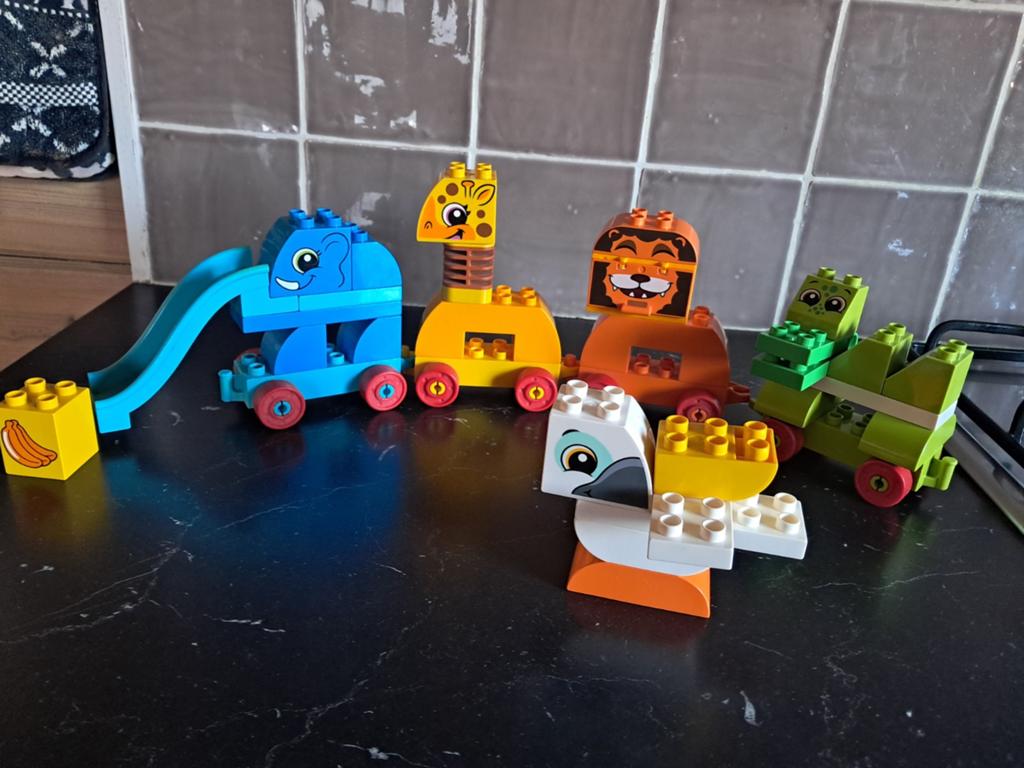 Duplo 10863 Dierentrein, Ophalen of Verzenden, Zo goed als nieuw