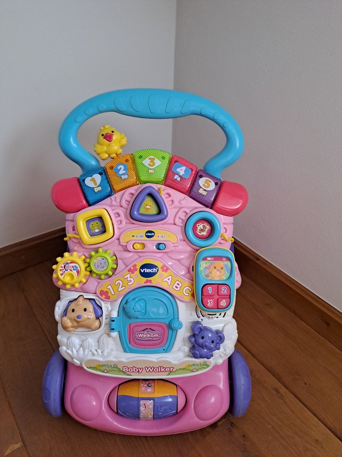 VTech Baby Walker Roze - Loopwagen met Geluid en Licht, Ophalen of Verzenden, Gebruikt, Overige typen, Met licht