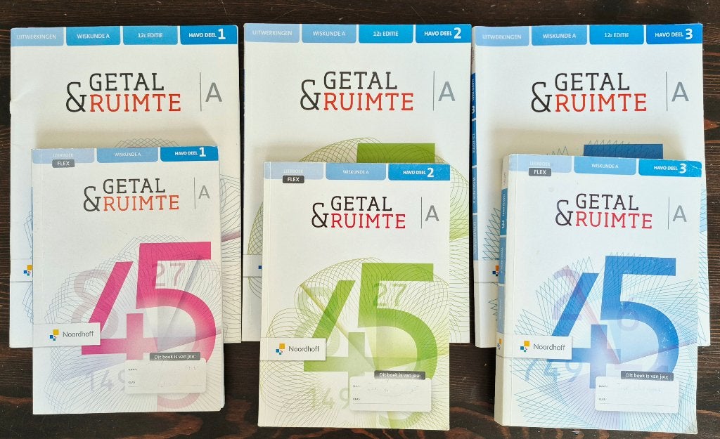 Complete set Getal & Ruimte HAVO A, 12e editie, Boeken, Noordhoff, Ophalen of Verzenden, Zo goed als nieuw, Beta