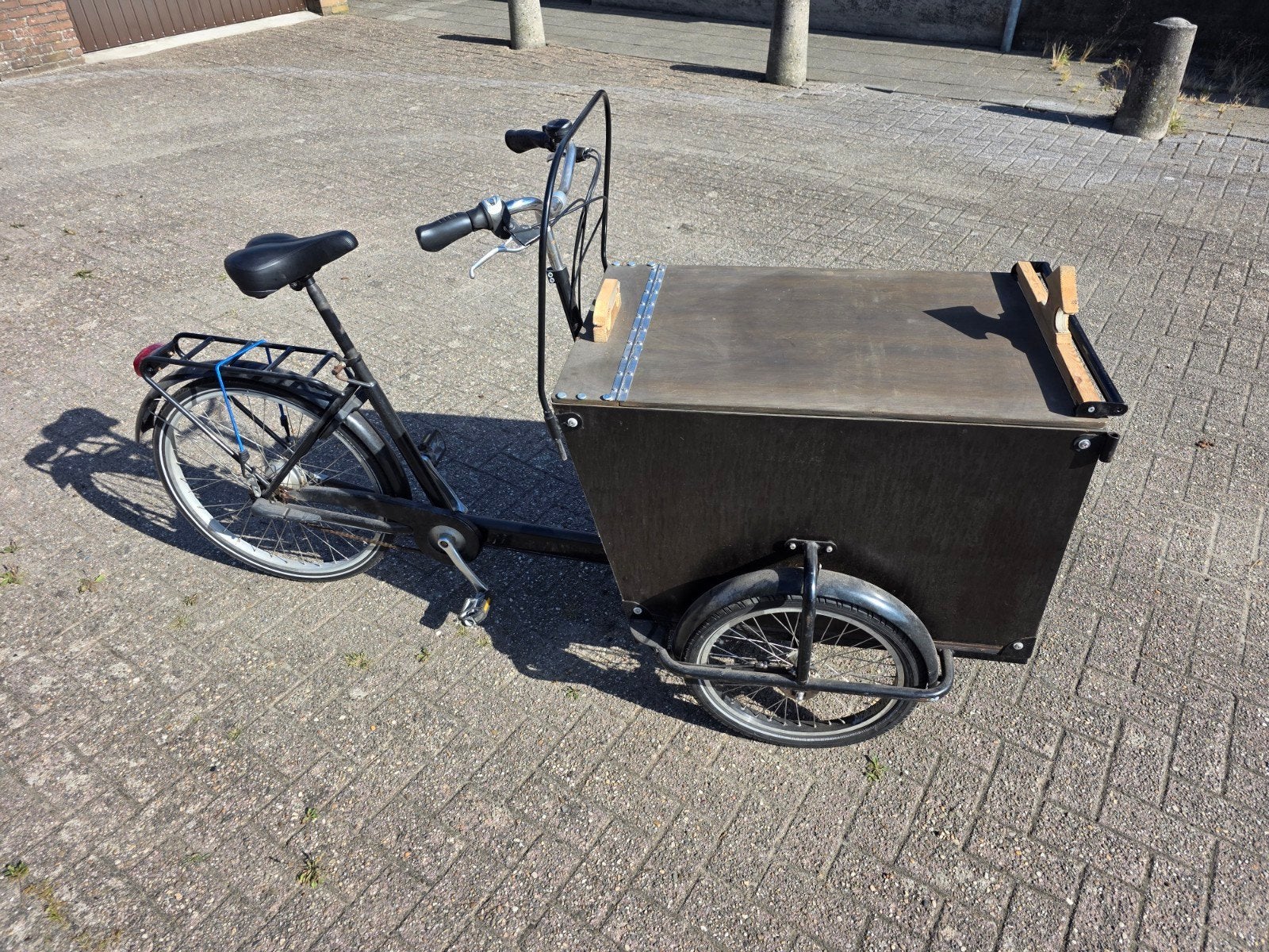 Aangepaste bakfiets voor bv Vissen o.i.d., Gebruikt, Goederen, Trommelrem, Ophalen