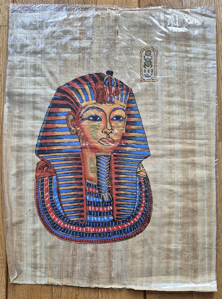 Egyptische afbeeldingen op papyrus., Ophalen of Verzenden