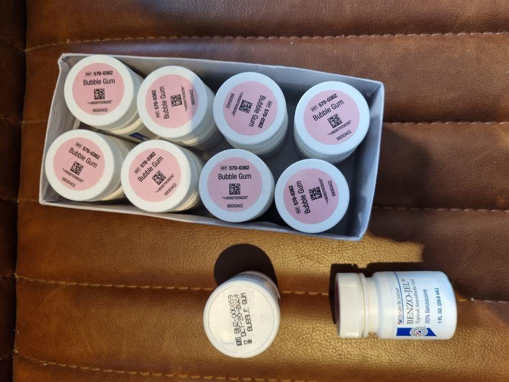 6x Dental Henry Schein Topical Anasthetic gel Benzocaine 20%, Ophalen of Verzenden, Nieuw, Tandpasta