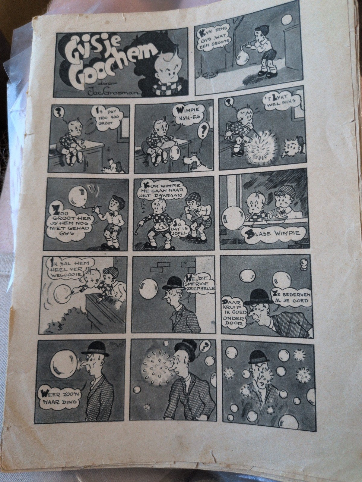Gijsje Goochem - Oude strip zonder kaft, Eén stripboek, Ophalen of Verzenden, Gelezen