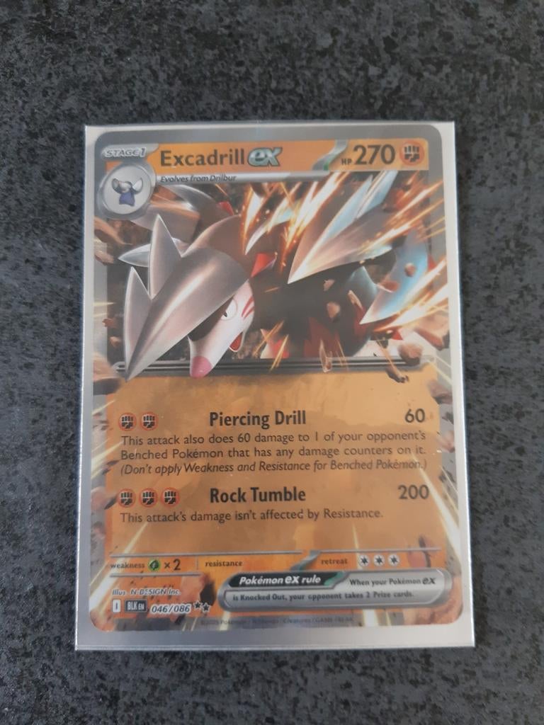 Excadrill EX Pokémon Kaart - Zeldzaam en in Topstaat, Ophalen, Nieuw, Losse kaart