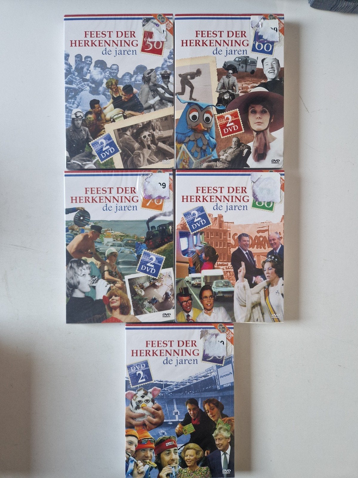 Feest der Herkenning de Jaren 50, 60, 70, 80, 90 DVD Boxset, Alle leeftijden, Nederlands, Nieuw in verpakking, Inclusief doosje