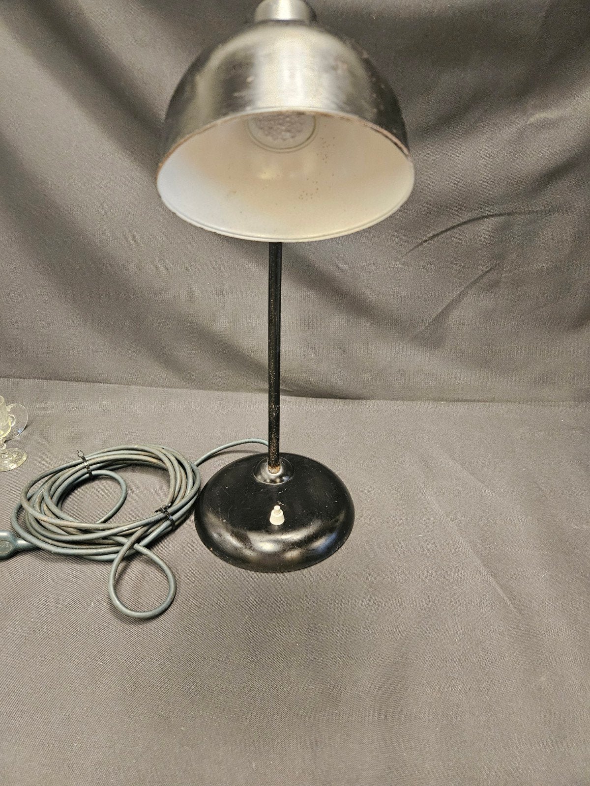 Vintage Original Kaiser Idell bureaulamp, zwart, Ophalen of Verzenden