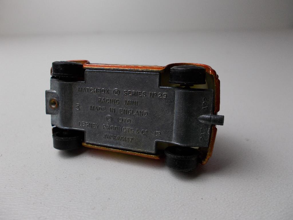 1970 Matchbox Series No. 29 RACING MINI I.g.st., Ophalen of Verzenden, Zo goed als nieuw, Auto, Matchbox