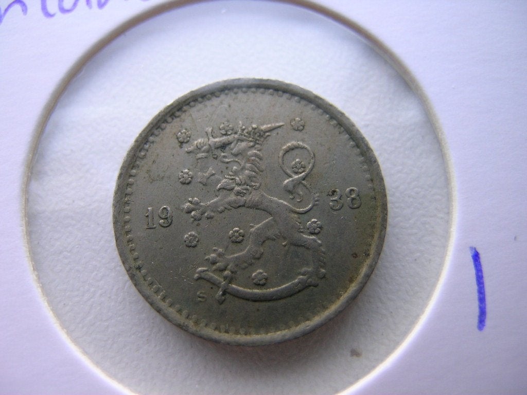 50 Pennia 1938 Finland, Ophalen of Verzenden, Overige landen, Losse munt