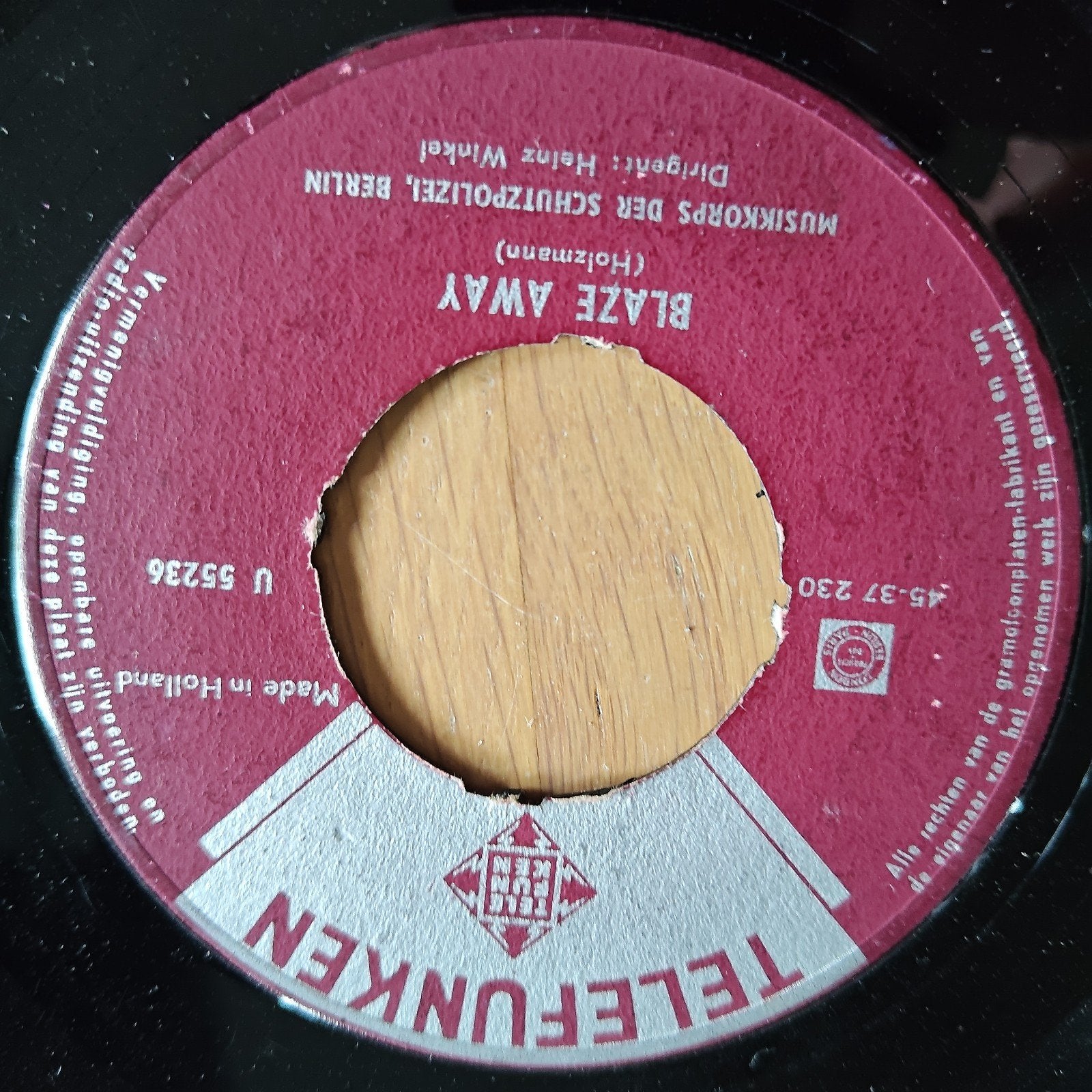 Telefunken 45-38 293 Waidmannsheil / Blaze Away, Gebruikt, Klassiek, 7 inch, Ophalen of Verzenden