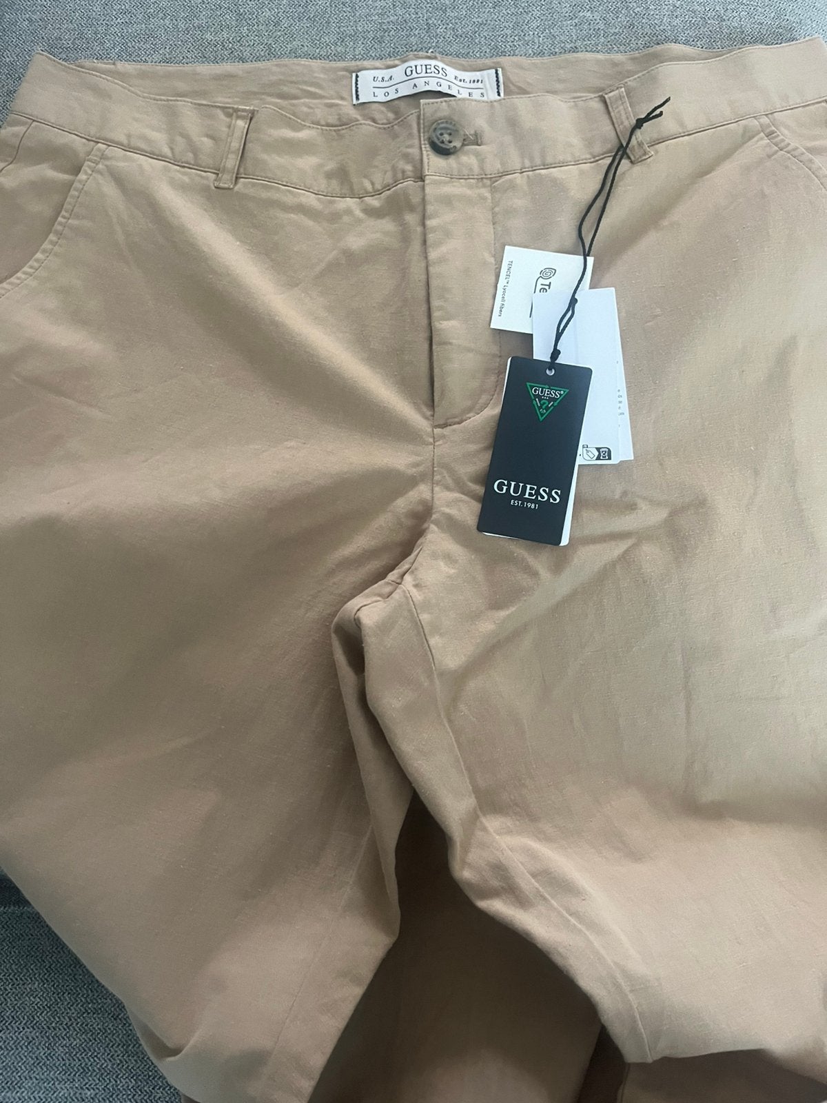 Guess chino 33/32, Ophalen of Verzenden, Nieuw, Overige maten, Beige
