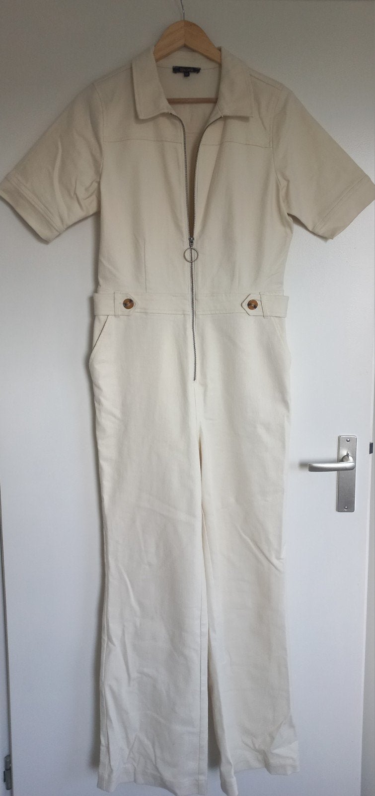 Jumpsuit King Louie, Kleding | Dames, Jumpsuits, Maat 38/40 (M), Wit, Ophalen of Verzenden, Zo goed als nieuw