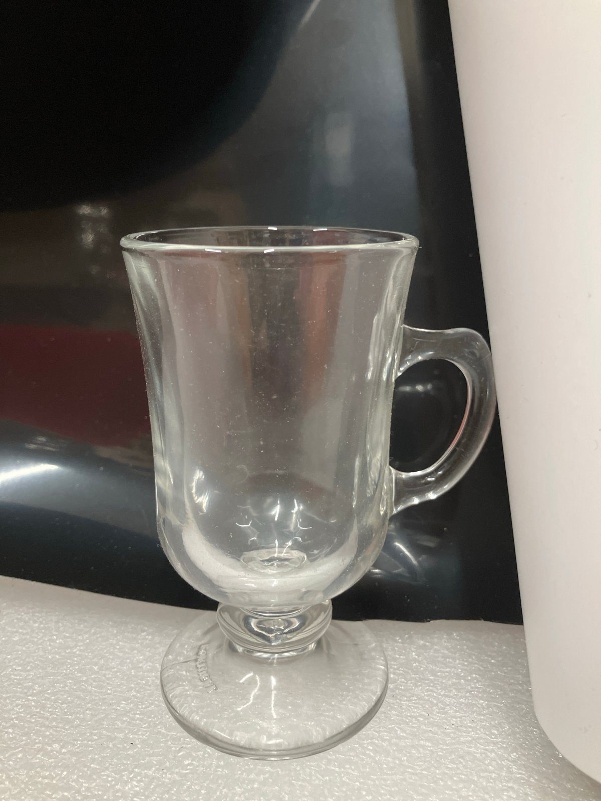 42 Koffie/thee glazen met oor - 11 cm hoog, Nieuw, Ophalen of Verzenden, Wit, Glas