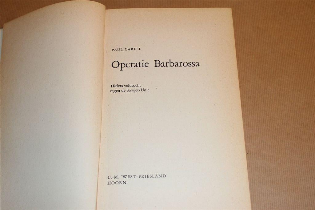 Operatie Barbarossa [1964] — Met Originele Foto\'s & Kaarten, Boeken, Ophalen of Verzenden, Tweede Wereldoorlog, Gelezen, Overige onderwerpen