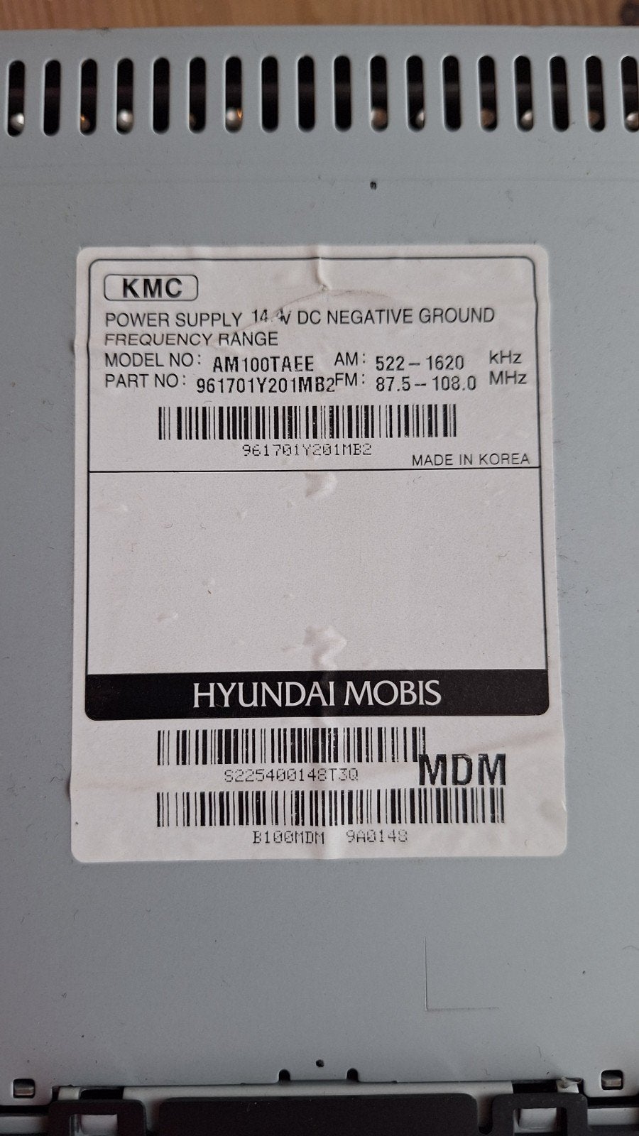 2DIN Autoradio Kia Picanto 2012 - Goede Staat, Auto diversen, Ophalen of Verzenden, Gebruikt