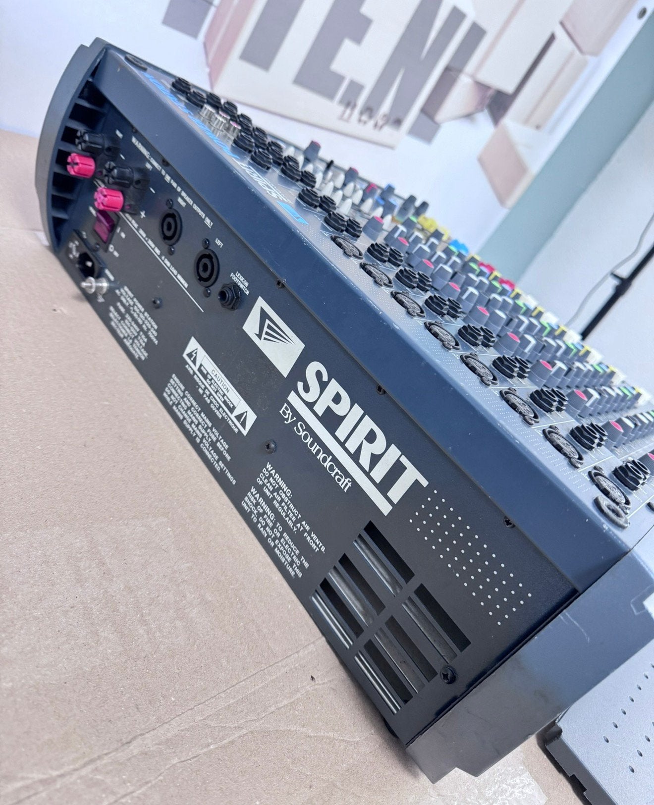 Soundcraft Spirit PowerStation - Mengpaneel audio mixer, Muziek en Instrumenten, Mengpanelen, Ophalen of Verzenden, Zo goed als nieuw